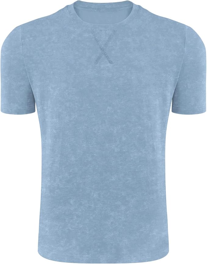 LOGEEYAR Men's Athletic Washed T-Shirts Basic Crew Neck Tees Tops Causal Distressed Cotton T Shirts for Men-StrideForce Fitness