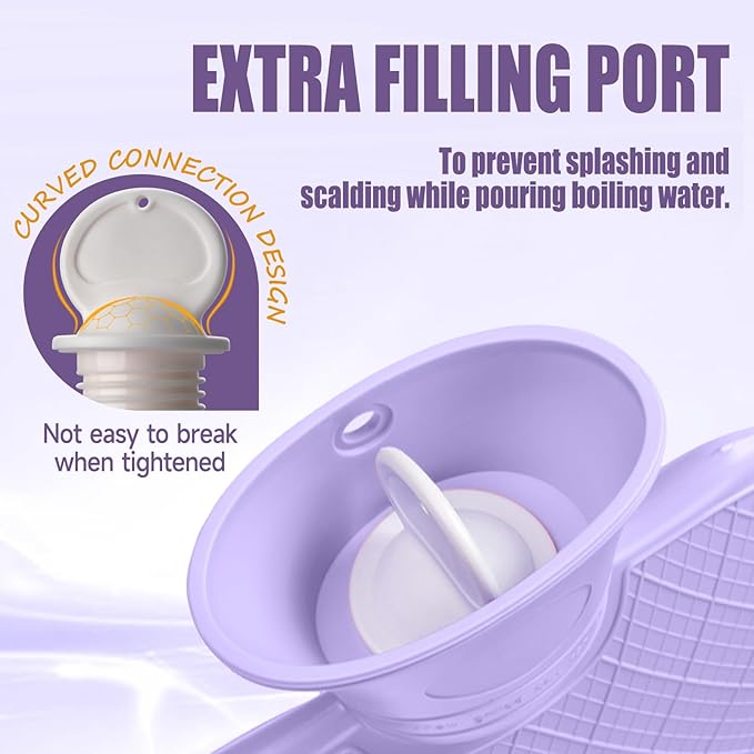 FORICOM Extra Large Hot Water Bag for Pain Relief, Hot Water Bottle for Bed Warming, Dog, Cat,Hot Water Pack, Heat Pack 2Liter-StrideForce Fitness