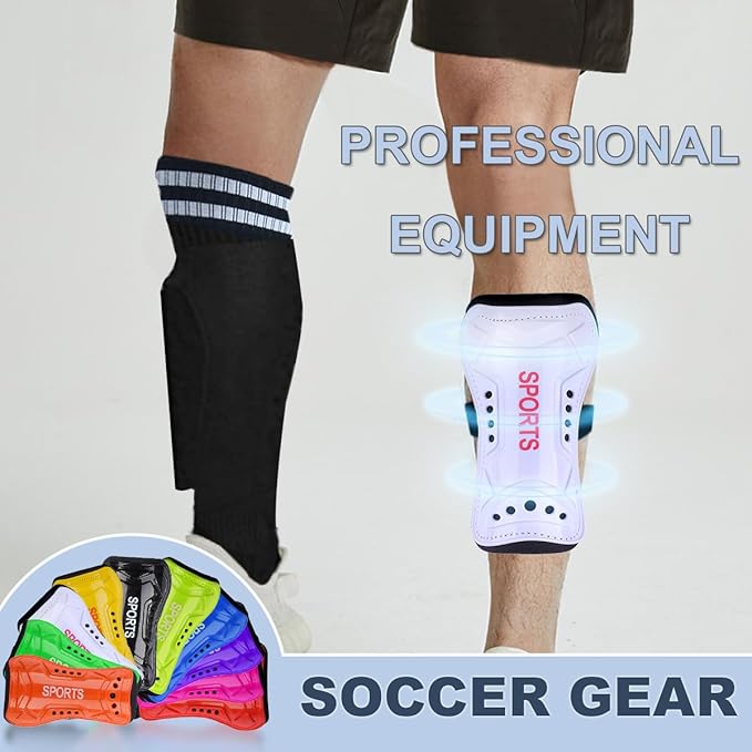 Youth Soccer Shin Guards for Kids Shin Pads Child Calf Protective Gear Protective Soccer Equipment for Boys Girls Children 3-15 Years Old-StrideForce Fitness