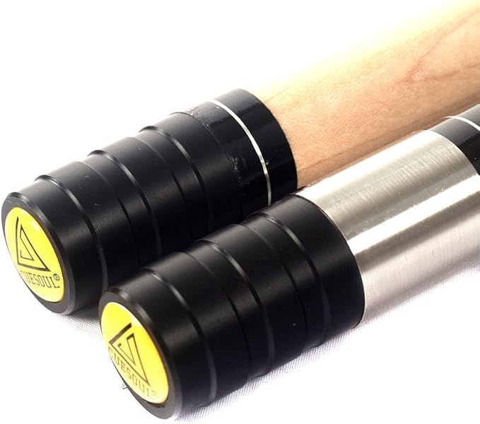 CUESOUL 58 Inch 19oz/20oz Maple Billiard Stick Pool Cue Set 11.5mm/13mm Tip[Weight Adjustable]-StrideForce Fitness
