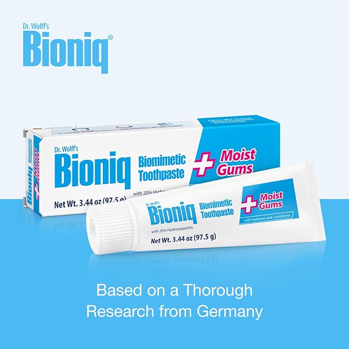 Bioniq Plus Biomimetic Toothpaste with 20 Percent Hydroxyapatite for Teeth and Gums I Clinically Tested I 3.44 Oz