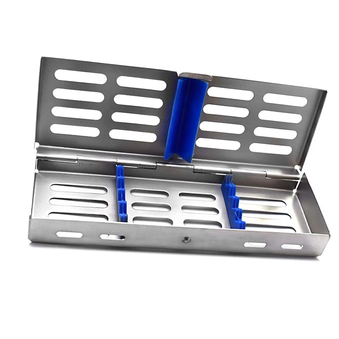 MEDSPO PROFESSIONAL Dental Instruments Osteotome Periotome Luxating Elevator Implant | Orthodontic PDL Teeth | Surgical Root Extraction Spreading (Dental Cassette 5 Instruments)