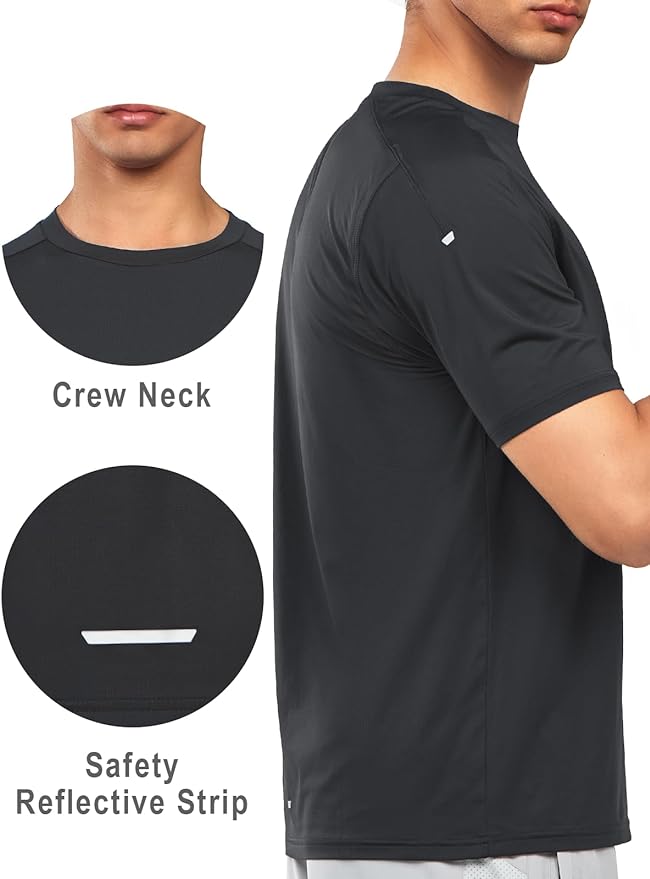 NORTHYARD Men's Athletic Running T-Shirts Quick Dry Workout Shirts Short-Sleeve Sports Gym Tee Tops Performance Activewear-StrideForce Fitness