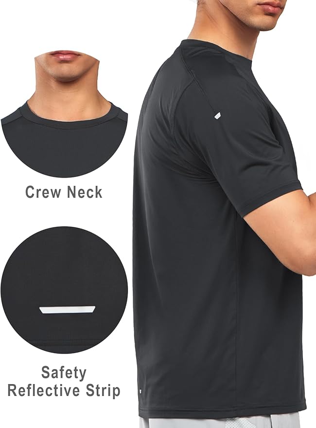 NORTHYARD Men's Athletic Running T-Shirts Quick Dry Workout Shirts Short-Sleeve Sports Gym Tee Tops Performance Activewear-StrideForce Fitness