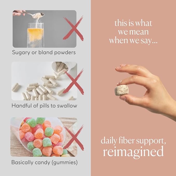 Fiber Supplement - 5g Daily Fiber Bite - Supports Regularity, Digestion and Gut Health - All Natural Ingredients, Peanut Butter Cacao Flavor, 30 Servings-StrideForce Fitness