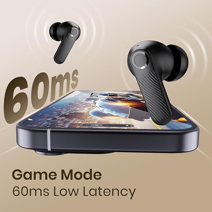 Wireless Earbuds 5.4 Bluetooth Headphones 100H Bluetooth Earbuds Active Noise Cancelling Earphones in-Ear Earbud with 4 ENC Noise Cancelling Mic IP5 Waterproof Earphones for Android iOS-StrideForce Fitness