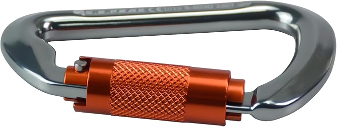 SEPEAK UIAA 30kN Climbing Carabiner Clips, Professional Heavy Duty Twist Locking Carabiners for Climbing,Mountaineering, Rappelling, Camping, Hiking, Swings, Large D Ring Hooks-StrideForce Fitness