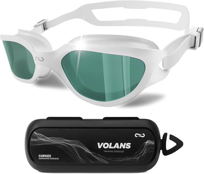 COPOZZ Swim Goggles Adult Women, Swimming Goggles for Women & Men, Anti-Fog No Leaking UV Protection for Adult-StrideForce Fitness