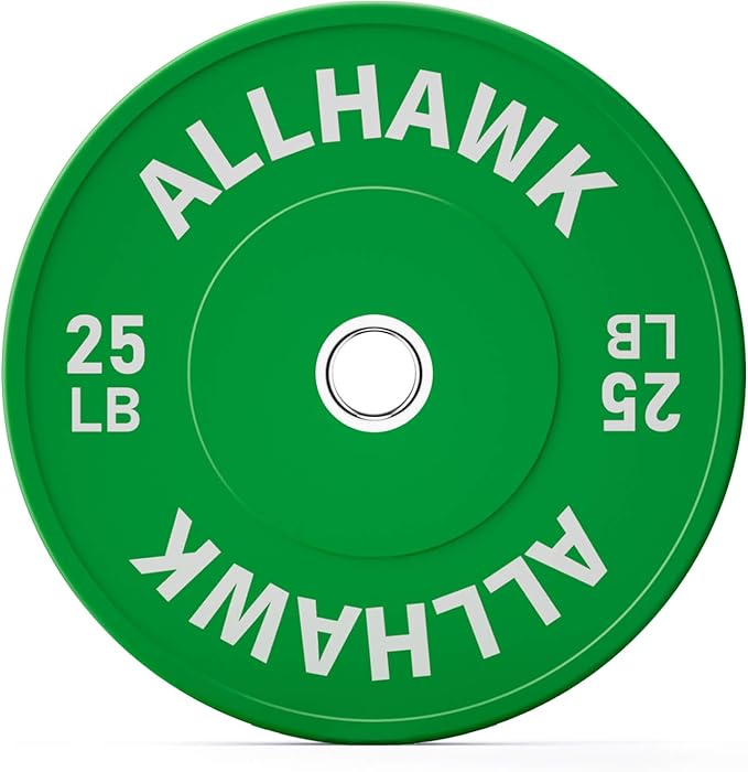 Colorful Olympic Bumper Plates, 2-inch Stainless Steel Insert, Virgin Rubber Weight Plate Set for Barbell Weight Lifting and Strength Training Home Gym-StrideForce Fitness