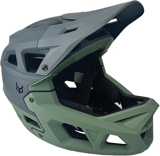Demon United Podium X MIPS Full Face Mountain Bike Helmet- Removable Fit Pad Options- Advanced Venting System-Lightweight - Fullface DH BMX MTB Helmet-StrideForce Fitness