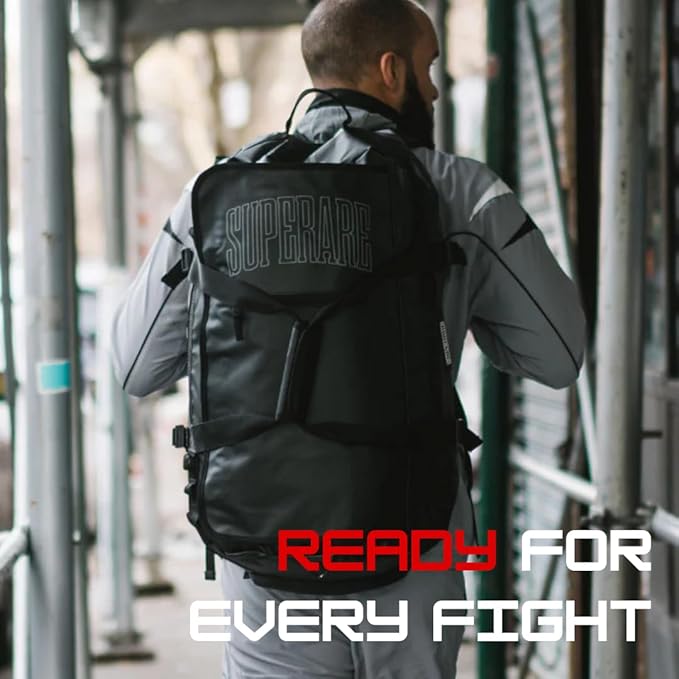 Superare Gear Bags - Gym Duffle Bag, Backpack, Tote Bag for MMA, Athletic Gym Boxing Bag - Enorme, Carico, Diario, Sporta-StrideForce Fitness