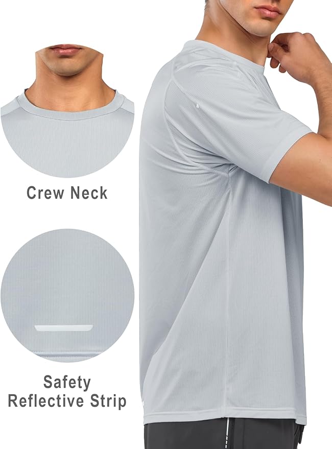 NORTHYARD Men's Athletic Running T-Shirts Quick Dry Workout Shirts Short-Sleeve Sports Gym Tee Tops Performance Activewear-StrideForce Fitness