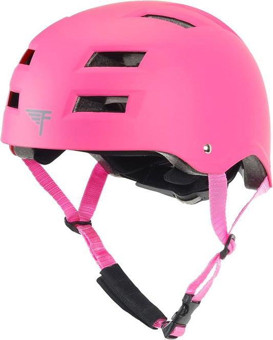 Flybar Bike Helmet- Multi Sport Dual Certified Adjustable Dial, Lightweight Skateboard Helmet, Roller Skating, Pogo, Electric Scooter, Snowboard, Boys and Girls Kids- Adults Helmets-StrideForce Fitness