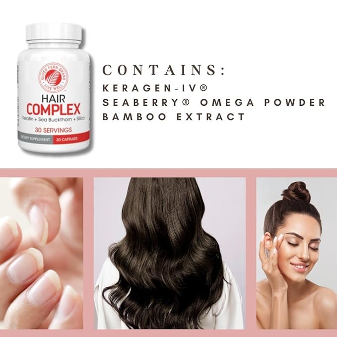 Silver Fern Hair Complex Hair Supplement - Each Bottle Contains a 30-Day Powder Supply - 1 Bottle-StrideForce Fitness