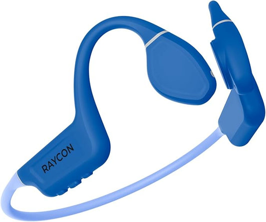 Raycon Bone Conduction Headphones, Open-Ear Bluetooth Sports Earbuds with Mic, IP68 Water Resistant Headset for Workout and Running, 13hr Playtime (Blue)-StrideForce Fitness