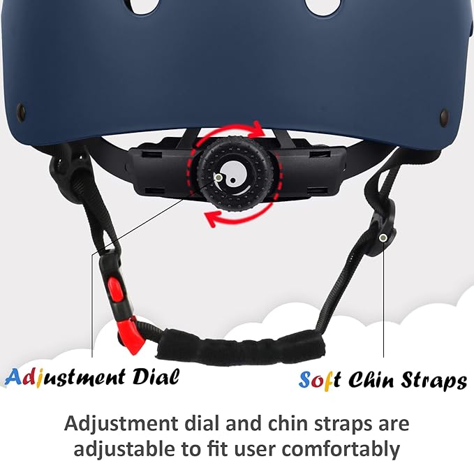 Kids Bike Helmet, Adjustable and Multi-Sport, from Toddler to Youth, 3 Sizes-StrideForce Fitness