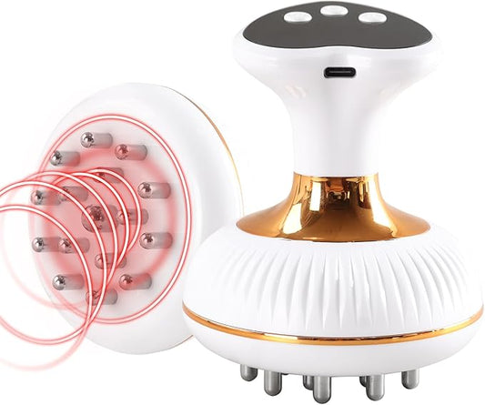 Lymphatic Drainage Massager, Anti-Cellulite & Stretch Mark Reduction Body Sculpting Machine for Legs, Arms & Belly, Skin Firming & Fat Loss, with Microcurrent, Heat, Light & Vibration-StrideForce Fitness