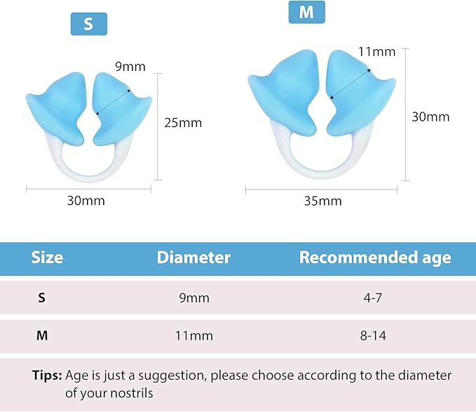 Nose Plugs for Swimming for Kids(Age 4-7),Painless Nose Clip for Swimming, Ensure Comfort and Safety in The Water-StrideForce Fitness