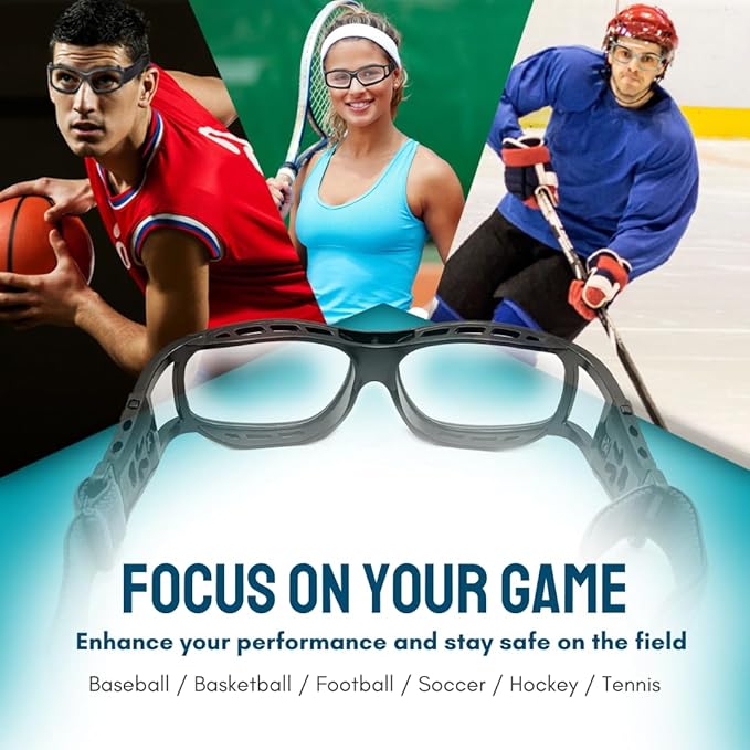 BLUE CUT Safety Outdoor Sports Goggles Unisex Anti Fog Ideal For Basketball Racquetball-StrideForce Fitness