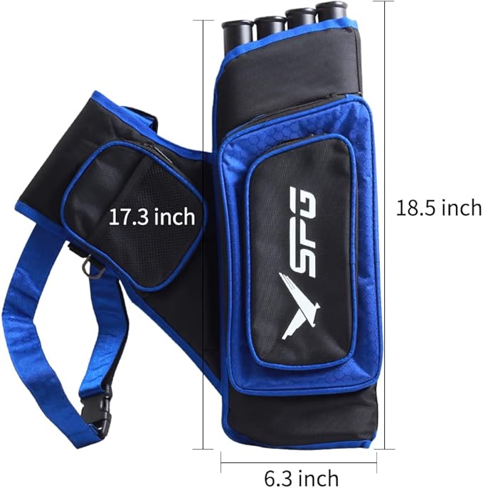 SOPOGER Archery Hip Quiver for Arrows - 3 or 4 Tube Bow Belt Quiver Waist Hanged for Youth Teens Adults Compound Bow Recurve Bow Target Shooting-StrideForce Fitness