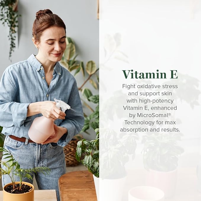 Global Healing Organic Vitamin E Liquid Drops 40 mg - Natural D-Alpha Tocopherol 15% α-tocopherol - Vegan Liquid Vitamin E Oil Oral Supplement for Skin - Low Dose Liposomal Vitamin (2 Oz)-StrideForce Fitness