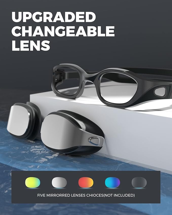 OMID Swim Goggles, P3 Anti-Fog Swimming Goggles for Men Women Anti-UV Goggles-StrideForce Fitness