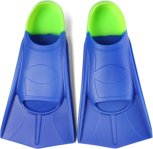 Kids Swim Fins,Short Comfortable Flippers for Lap Swimming and Training for Child,Girls,Boys,Beginners-StrideForce Fitness