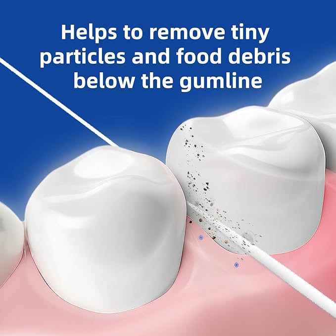 Dental Floss for Braces, Floss Threaders for Bridges and Implants, PTFE & PFAS Free Floss, 80 Pre-Cut Strands (Pack of 4)