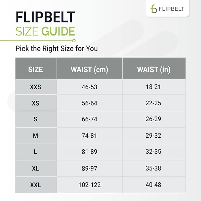 FlipBelt Classic Running Belt, Running Fanny Pack for Women and Men, USA Company-StrideForce Fitness