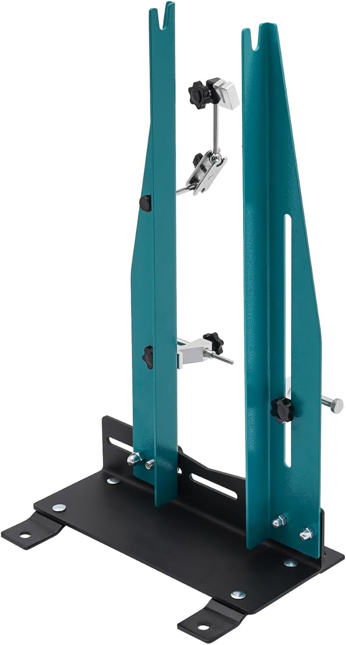 Bicycle Wheel Truing Stand, 360° Swivel Bike Workstands Truing Stand Bicycle Wheel Balancer Adjustable Width 3.5-5.9 Inches with Utility Knob for Wheels Of Children's Bikes, Folding Bikes-StrideForce Fitness