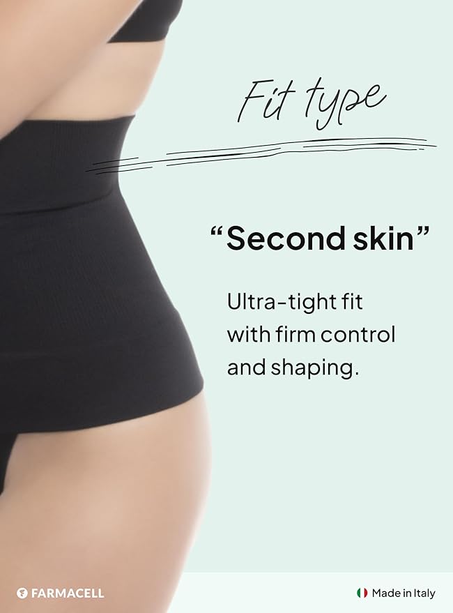 Farmacell Waist Trainer for Women 605 Made in Italy - Seamless Shapewear Tummy Control - Slimming Corset Shapewear-StrideForce Fitness