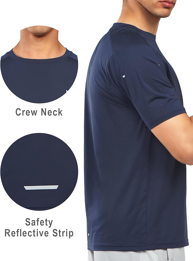 NORTHYARD Men's Athletic Running T-Shirts Quick Dry Workout Shirts Short-Sleeve Sports Gym Tee Tops Performance Activewear-StrideForce Fitness