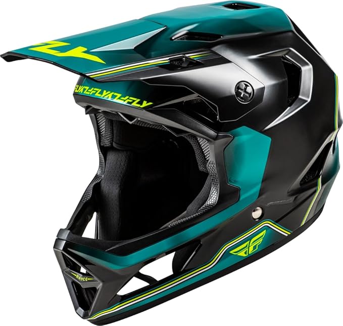 Fly Racing Rayce Full-Face Mountain Bike/BMX Helmet – ASTM F1952 DH Certified, CPSC 1203, CE EN1078, Poly-Alloy Shell, TFV Ventilation, Removable Liner-StrideForce Fitness