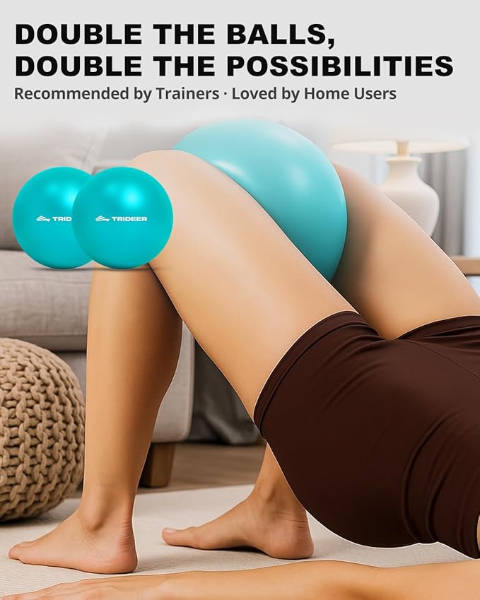 Trideer Pilates Ball - 9 Inch Core Ball for Physical Therapy, Yoga, Stability & Workout - Office & Home Gym-StrideForce Fitness