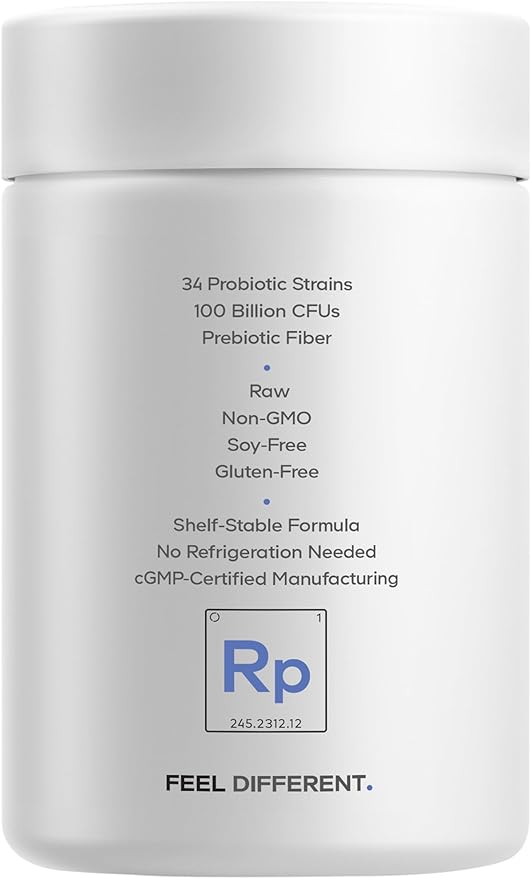 Codeage Raw Probiotic+ Supplement - 34 Probiotic Strains, 100 Billion CFUs, Raw Whole Food Probiotics, Digestive Enzymes, Raw Fruits & Veggies Prebiotics - Wild Kefir Culture - Non-GMO - 30 Capsules-StrideForce Fitness