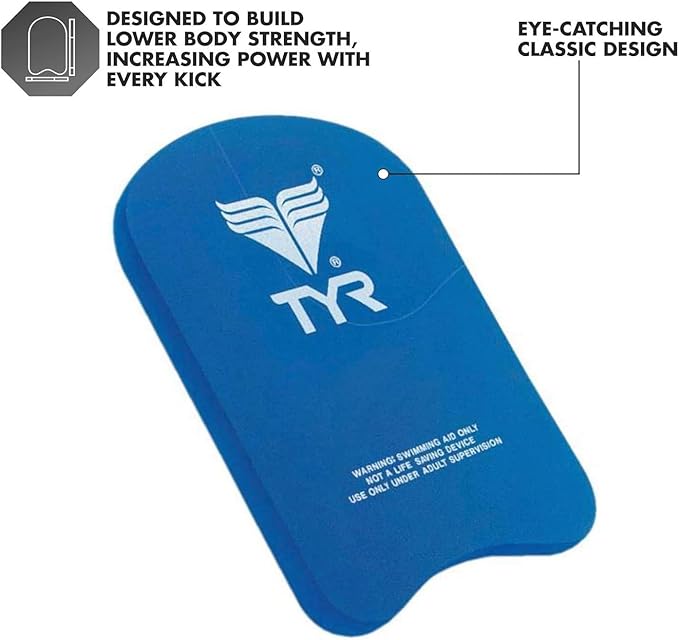 TYR Junior Kickboard Swimming Training Aid, Pool Exercise Equipment-StrideForce Fitness
