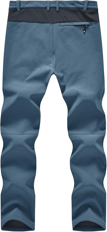 YSENTO Men's Fleece Lined Ski Snow Pants Winter Waterproof Softshell Insulated Hiking Cargo Pants-StrideForce Fitness