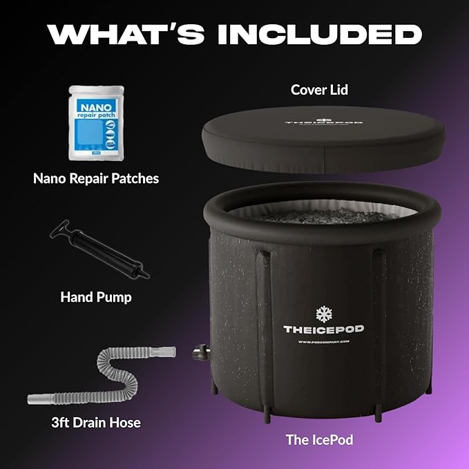 The Ice Pod – Portable Ice Bath for Recovery & Wellness – Collapsible Design with Thermal Lid – For Athletes & Everyday Cold Plungers - The Pod Company-StrideForce Fitness
