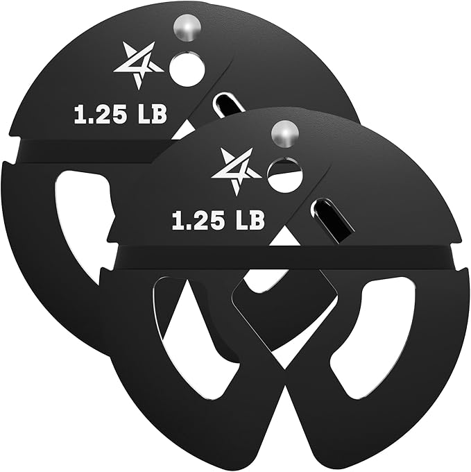 Yes4All Fractional Weight Plates Set, Available In Steel And Rubber, Set of 2/4/6 Plates in 1.25LB, 2.5LB, or 5LB Sizes, Micro Change Plates for Dumbbell and Olympic Barbell Weightlifting-StrideForce Fitness