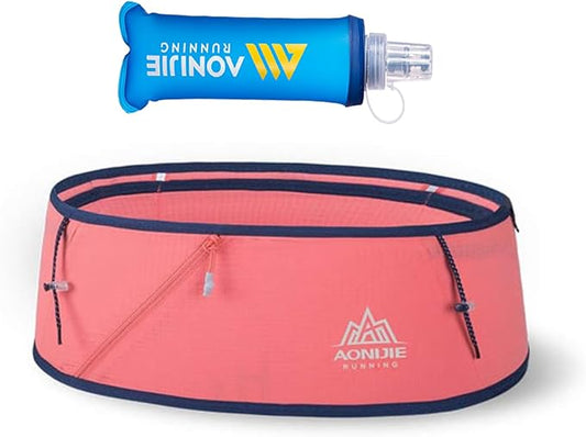AONIJIE Lovtour Running Belt Waist Pack, Flip Waist Belt,with 250ml Soft Water Bottle Free and Lightweight for Marathon Climbing Jogging Cycling Workout Fitness Mobile Phone Holder-StrideForce Fitness