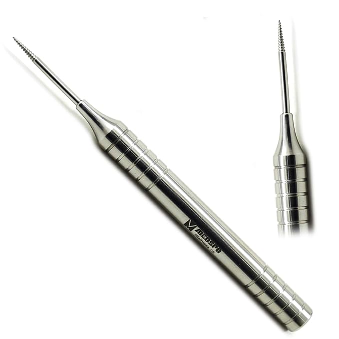 MEDSPO Professional Dental Instruments Osteotome Periotome Luxating Elevator Implant | Orthodontic PDL Teeth | Surgical Root Extraction Spreading (Flex Periotome Titanium Set Of 3)