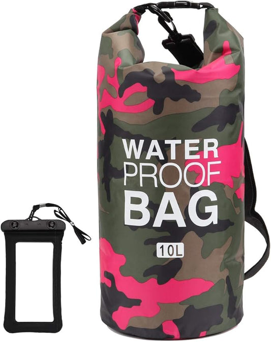 Waterproof Dry Bag 2L/5L/10L/15L/20L/30L, Roll Top Sack Keeps Gear Dry for Kayaking, Rafting, Boating, Swimming, Camping, Hiking, Beach, Fishing with Free Waterproof Phone Case-StrideForce Fitness