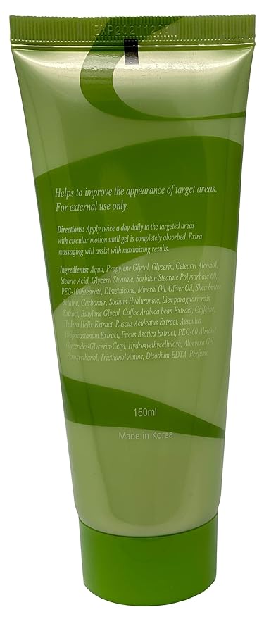 Tummy Body Wrap with Guarana, Green Tea, Seaweed Wraps Works for Stomach Belly Legs Arms Abdomen. (4 Wraps + Gel)-StrideForce Fitness