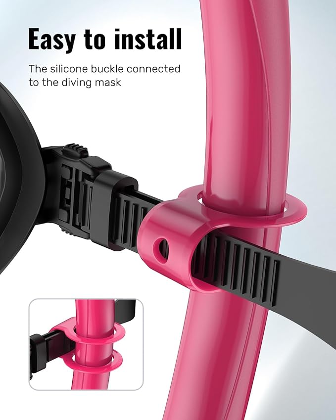 W WSTOO Adults Diving Snorkel Breathing Tube Silicone Flexible Foldable Snorkel Anti-Drop for Freediving Swim Training,Diving and Scuba Diving,Easy to Carry for Travel-StrideForce Fitness