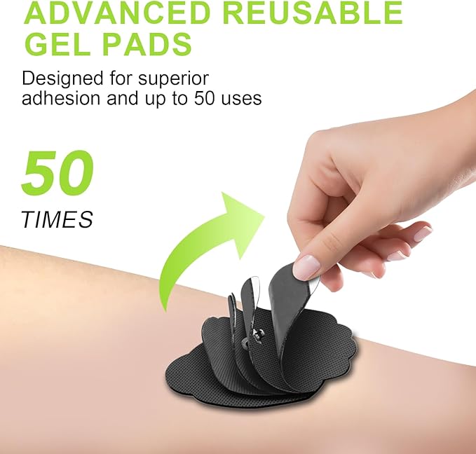 Dual Channel TENS EMS Unit 24 Modes 36 Levels, Upgraded Large Screen Intensity Muscle Stimulator for Back Neck Shoulder Pain Relief, Rechargeable Electric Pulse Massager TENS Machine with 10 Pads-StrideForce Fitness