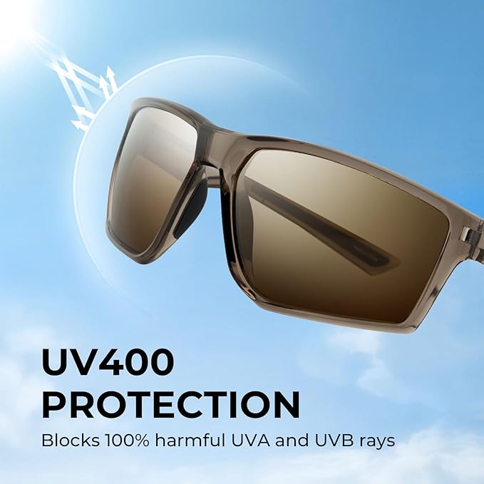 KastKing Osage Polarized Sport Sunglasses for Men and Women, Ideal for Driving Fishing Cycling Running, UV Protection-StrideForce Fitness