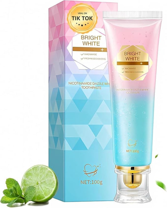 Niacinamide Whitening Toothpaste, Niacinamide Intensive Whitening Toothpaste, Enamel Protection & Long-Lasting Fresh Breath, Stain Removal - Daily Use for Improves Gum Health, Deep Cleaning Care (1)