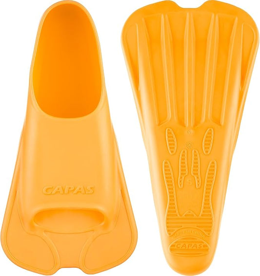 CAPAS Swim Training Fins Comfortable Silicone Lap Swimming Short Blade Floating Flippers with Mesh Bag for Adult Men Women Build Leg Strength-StrideForce Fitness