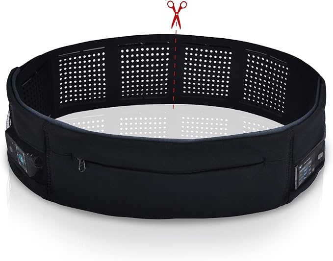 Diabetic Pump Belt Holder, Diabetes Insulin Pump Belt with Cuttable Size, Diabete Waist Running Belt for Men & Women (M:24"-38")-StrideForce Fitness