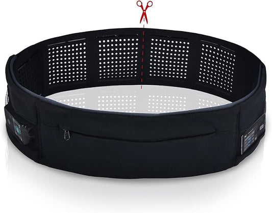 Diabetic Pump Belt Holder, Diabetes Insulin Pump Belt with Cuttable Size, Diabete Waist Running Belt for Men & Women (M:24"-38")-StrideForce Fitness